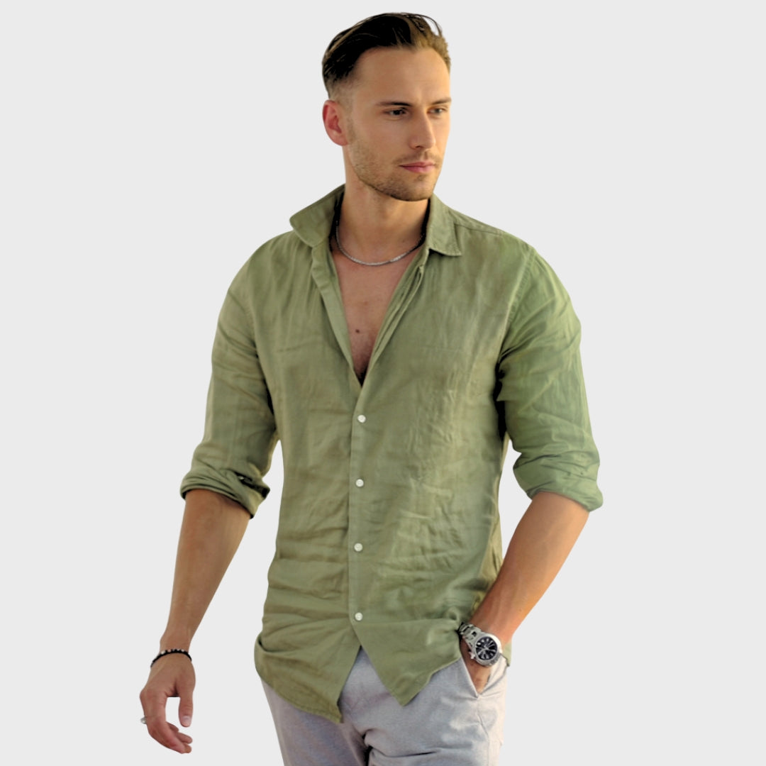 Leonardo - Koszula lniana casual