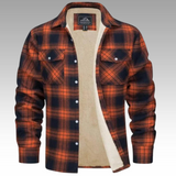 Tiago - Kurtka Trucker w Paski Fleece
