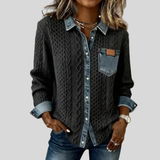 Simon™ | Koszula z Denimu w Stylu Patchwork