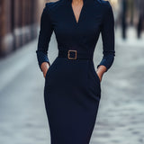 Iara - Elegancka Czarna Sukienka