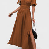 Eterna - Elegancka Czarna Sukienka Maxi