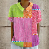 Zara - Kolorowa Koszula w Patchwork