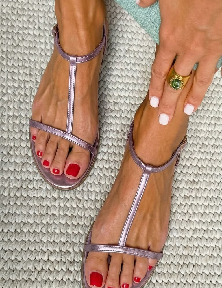 Bianca™| Złote Sandały Letnie
