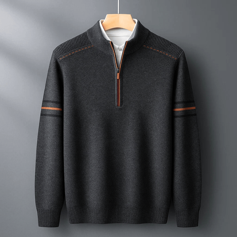 George™ - Nowoczesny sweter z pół-zipem