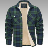 Tiago - Kurtka Trucker w Paski Fleece