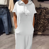 Sásquia - Sukienka casual z kapturem