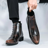 Lourenço - Eleganckie Skórzane Botki
