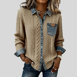 Simon™ | Koszula z Denimu w Stylu Patchwork