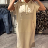 Sásquia - Sukienka casual z kapturem
