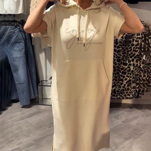 Sásquia - Sukienka casual z kapturem