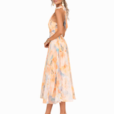 Sukienka Halter Aurora | Ponadczasowa elegancja w luksusowym satynie