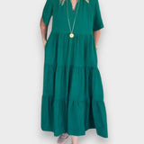 Carlota - Sukienka Maxi z Ruchem