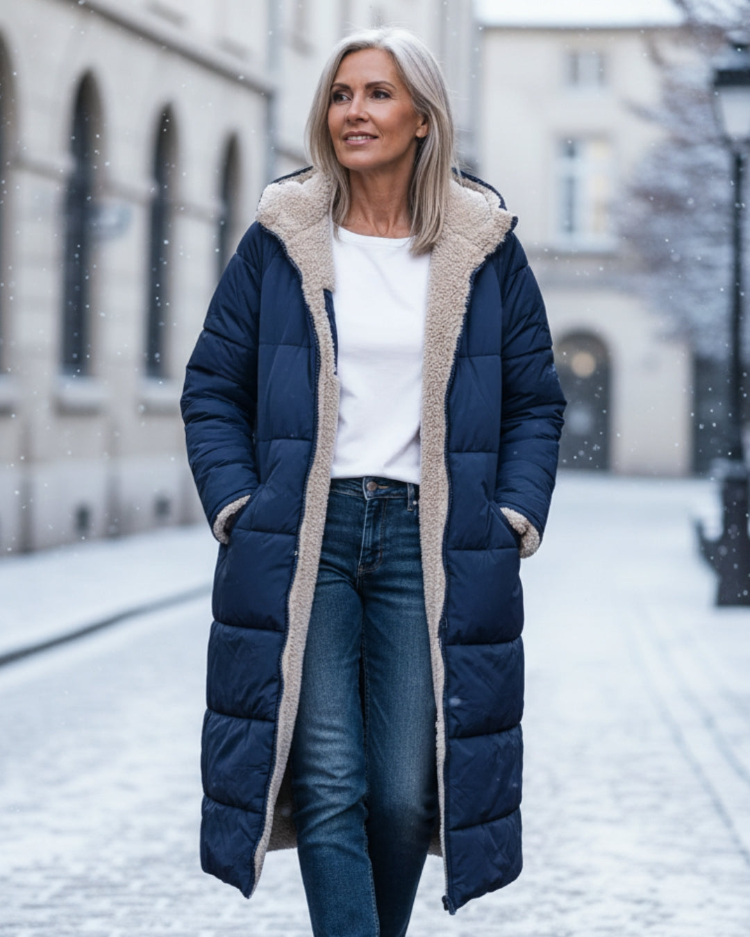 Sherpa™ - Stylowy i ciepły zimowy płaszcz