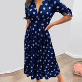 Mónica - Elegancka Sukienka w Kropki