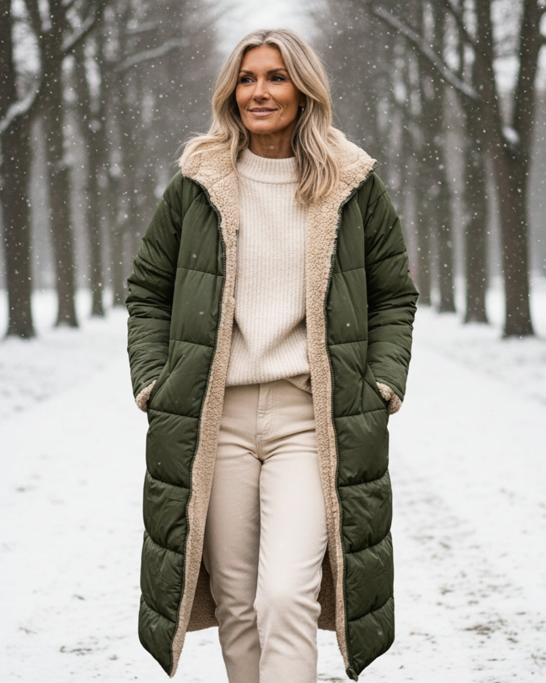 Sherpa™ - Stylowy i ciepły zimowy płaszcz