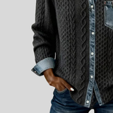 Simon™ | Koszula z Denimu w Stylu Patchwork