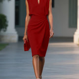 Elegancka Sukienka Elvira z Luksusowego Tafety