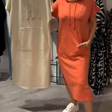 Sásquia - Sukienka casual z kapturem