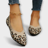 Paula - Sandały z koronką w leopardzie