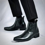 Lourenço - Eleganckie Skórzane Botki