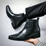 Lourenço - Eleganckie Skórzane Botki