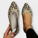 Paula - Sandały z koronką w leopardzie