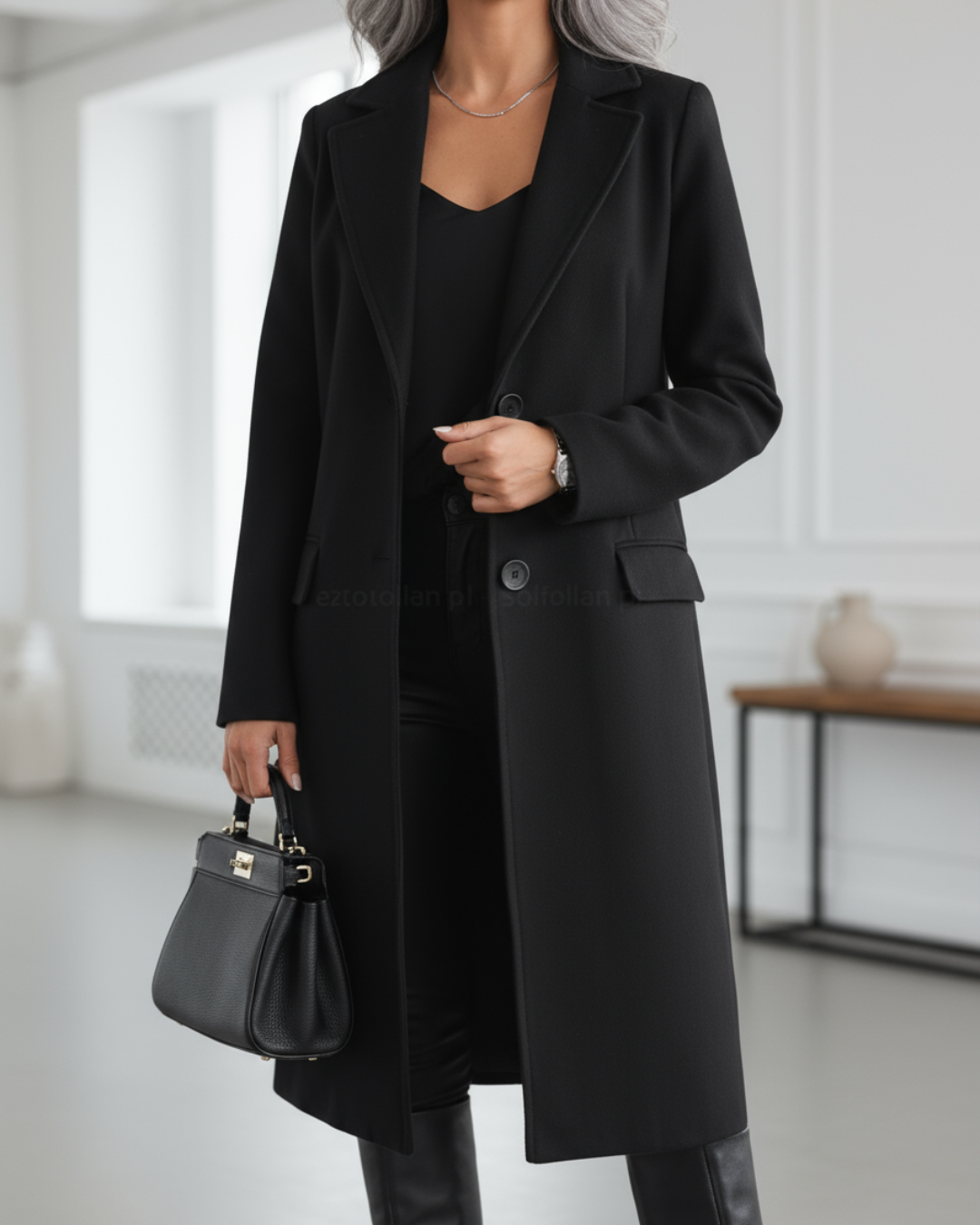 Taylor™ | Długie kaszmirowe płaszcz o eleganckim designie
