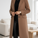 Taylor™ | Długie kaszmirowe płaszcz o eleganckim designie
