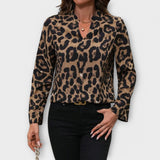 Catarina - Casualna bluzka w leoparda