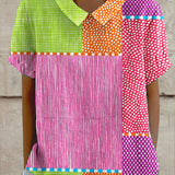 Zara - Kolorowa Koszula w Patchwork