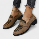 Carla - Eleganckie damskie buty z leopardzim wzorem