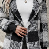 Alberte | Bluza z kapturem w kratę
