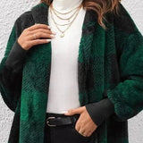 Alberte | Bluza z kapturem w kratę