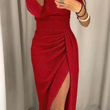 Natália - Elegancka sukienka z odkrytymi ramionami