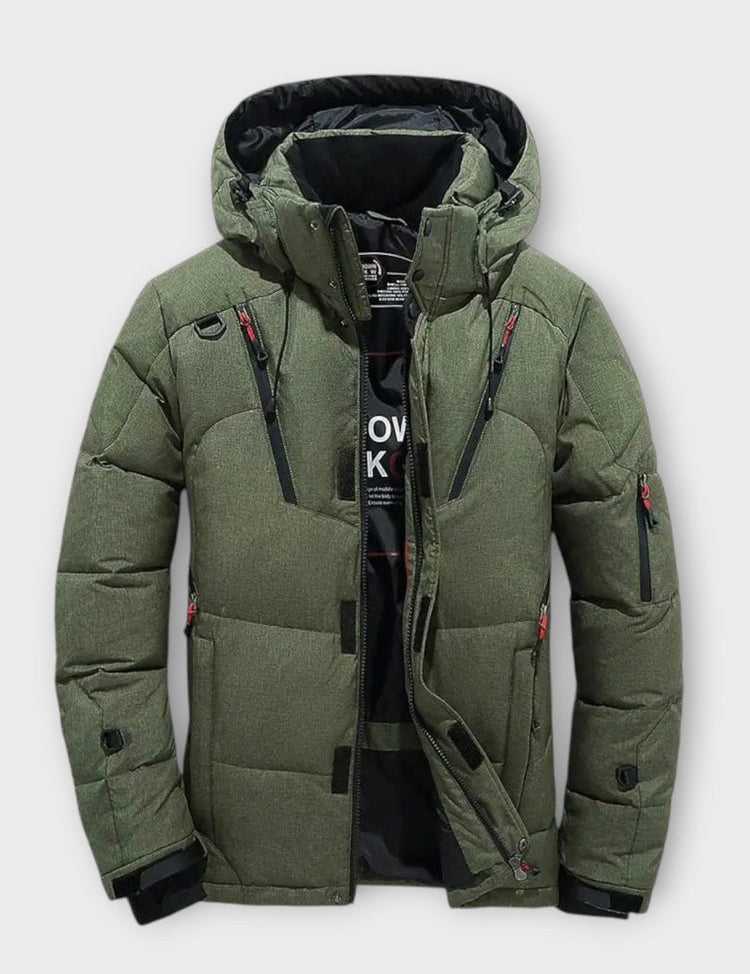 Arktis Pro™ | Męska zimowa parka w jednolitym kolorze
