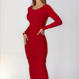 Agata | Elegancka sukienka z odkrytymi plecami