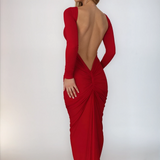 Agata | Elegancka sukienka z odkrytymi plecami