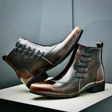 Lourenço - Eleganckie Skórzane Botki