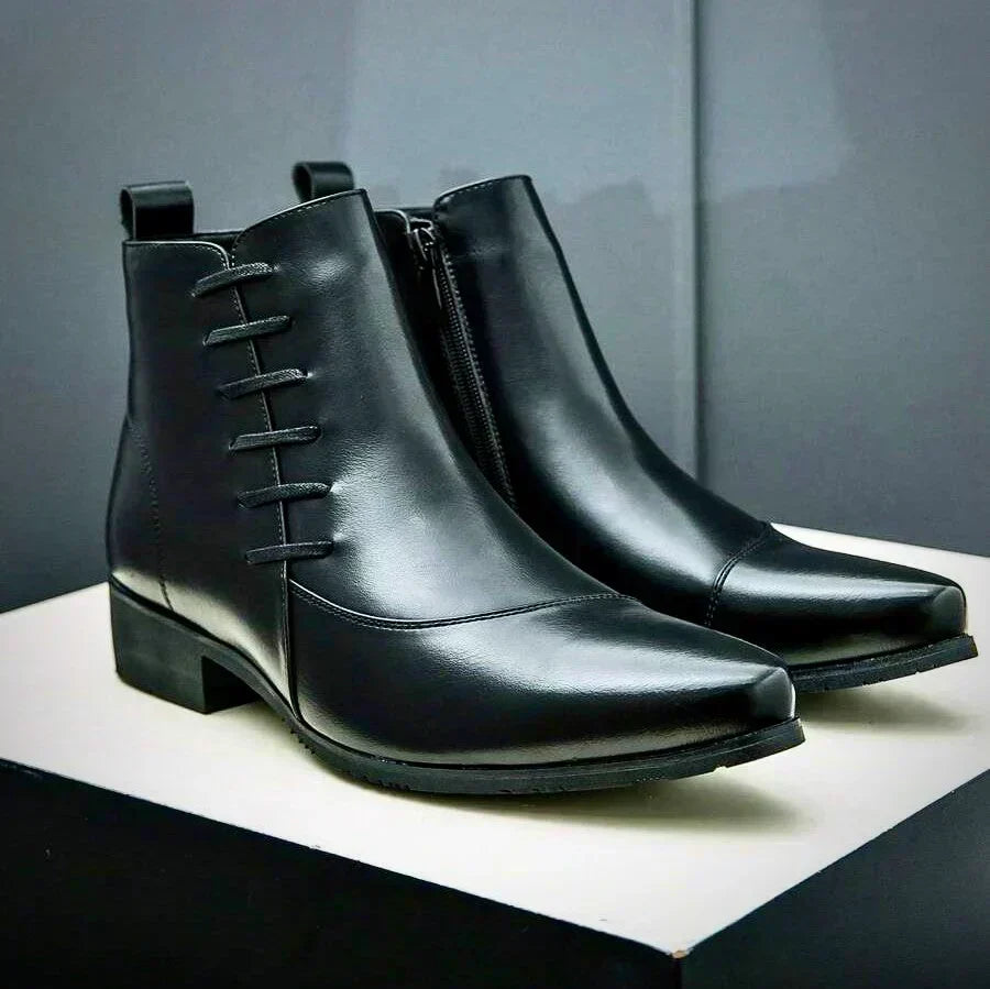 Lourenço - Eleganckie Skórzane Botki