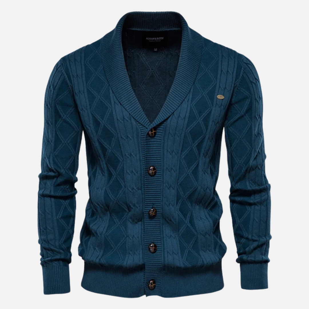 Francisco - Kardigan Argyle Mistura Suave