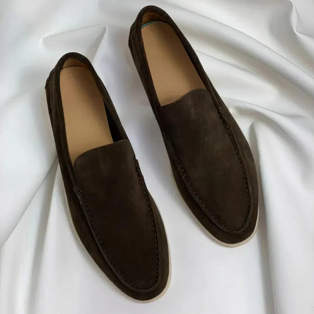 Eleganckie mokasyny z zamszu