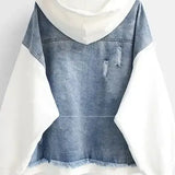 Elen | Dwutonowa kurtka dżinsowa