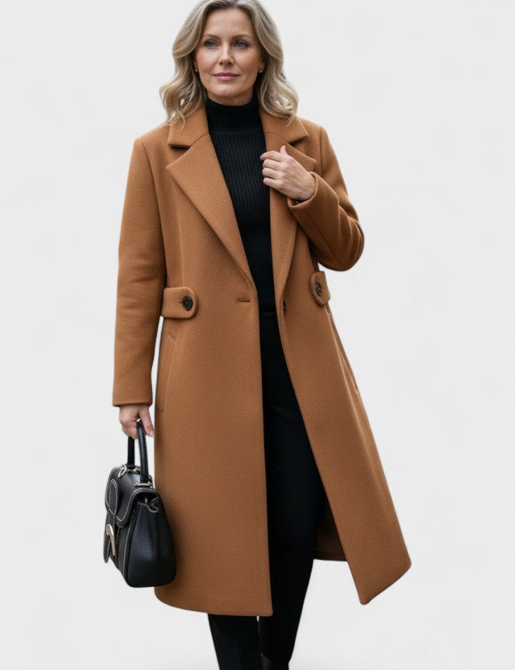 Frederikke™ | Zimowy płaszcz wełniany dla kobiet