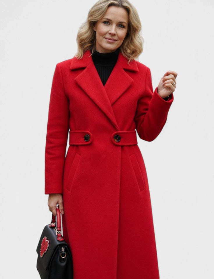 Frederikke™ | Zimowy płaszcz wełniany dla kobiet