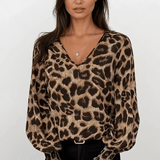 Gry | Koszula w leopardzi wzór