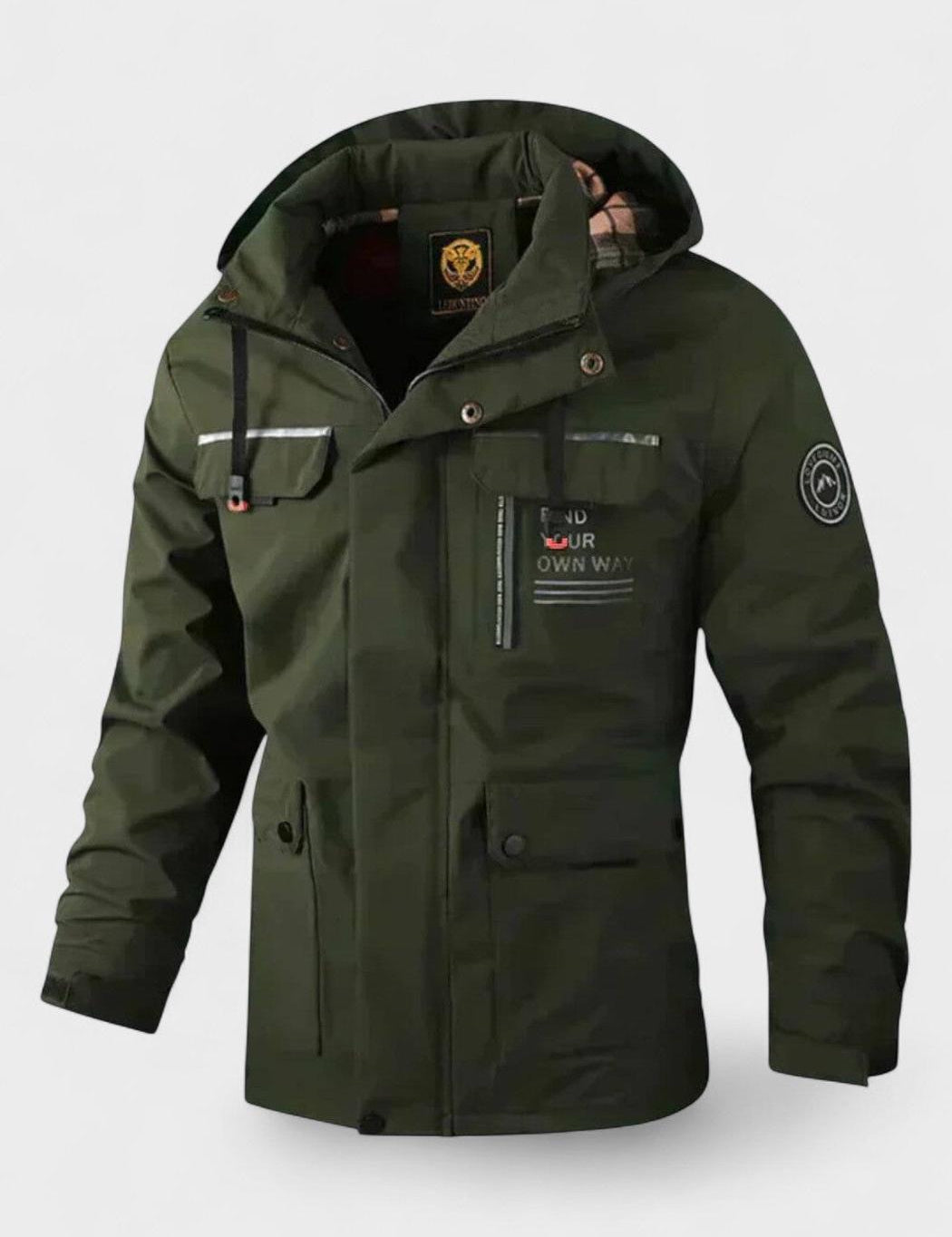 Harden™ | Męski zimowy płaszcz z kapturem