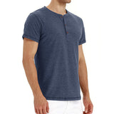 T-Shirt Henley - Miękka Siatka z Kołnierzem