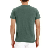 T-Shirt Henley - Miękka Siatka z Kołnierzem
