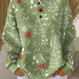Ingrid™ - Sweter z motywem choinki