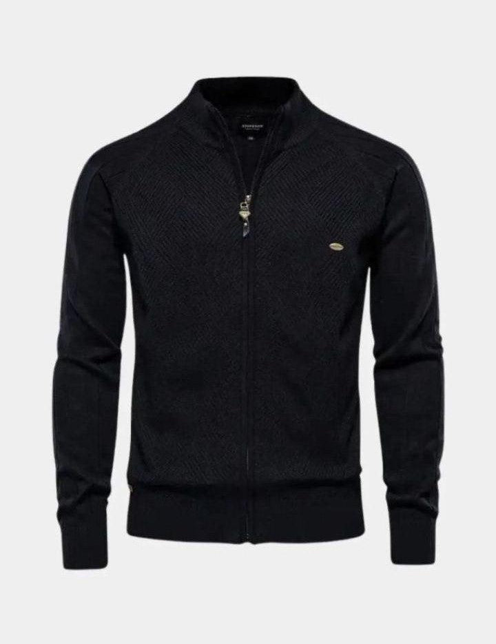 Jacquard™ | Kardigan z dzianiny z zamkiem